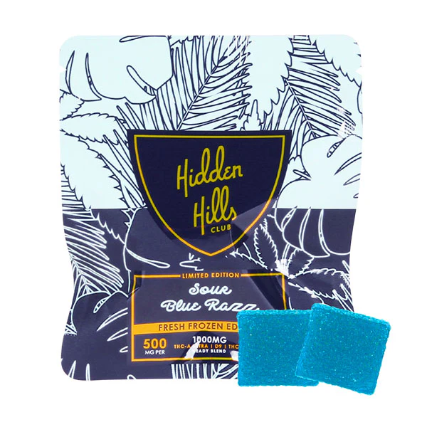 Hidden Hills - Ultra - Gummies - Sour Blue Razz - 1000MG